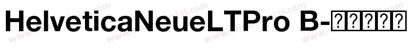 HelveticaNeueLTPro B字体转换